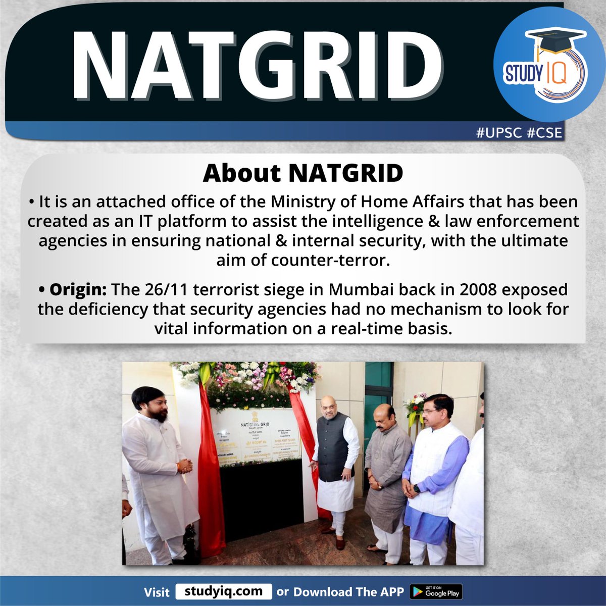 upsciq's tweet photo. NATGRID
#natgrid #nationalintelligencegrid #surveillance #ministryofhomeaffairs #itplatform #lawenforcement #internalsecurity #counterterror #nationalsecurity #mumbai #terrorist #securityagencies #economiccrimes #india #immigreation #banking #taxpayers https://t.co/rmBuyjgGHp