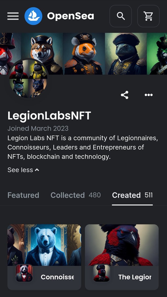 'The Legion' & 'Connoisseurs' are on @opensea 👀

#Avalanche #Polygon

opensea.io/LegionLabsNFT/…