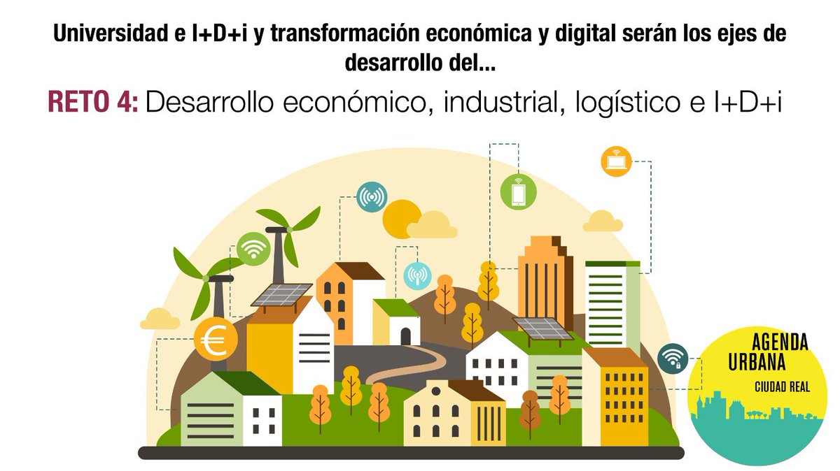 ♻️ Reto 4 de nuestra Agenda Urbana ✔️ Potenciar la transformación económica y digital de Ciudad Real 👌🏻 #sostenibilidad