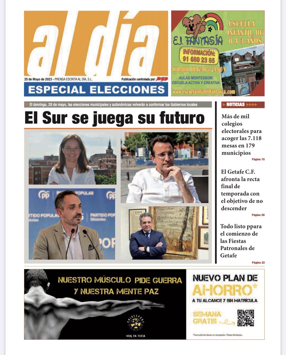 Ya en reparto edición ✍️ ESPECIAL impresa 📰🗞️ de <a href="/Aldialeganes/">AL DIA Leganés</a> @aldiagetafe para la zona sur 👉 en buzones 📮📬y puntos habituales de Getafe, Leganés, Móstoles y Parla 🔝💪