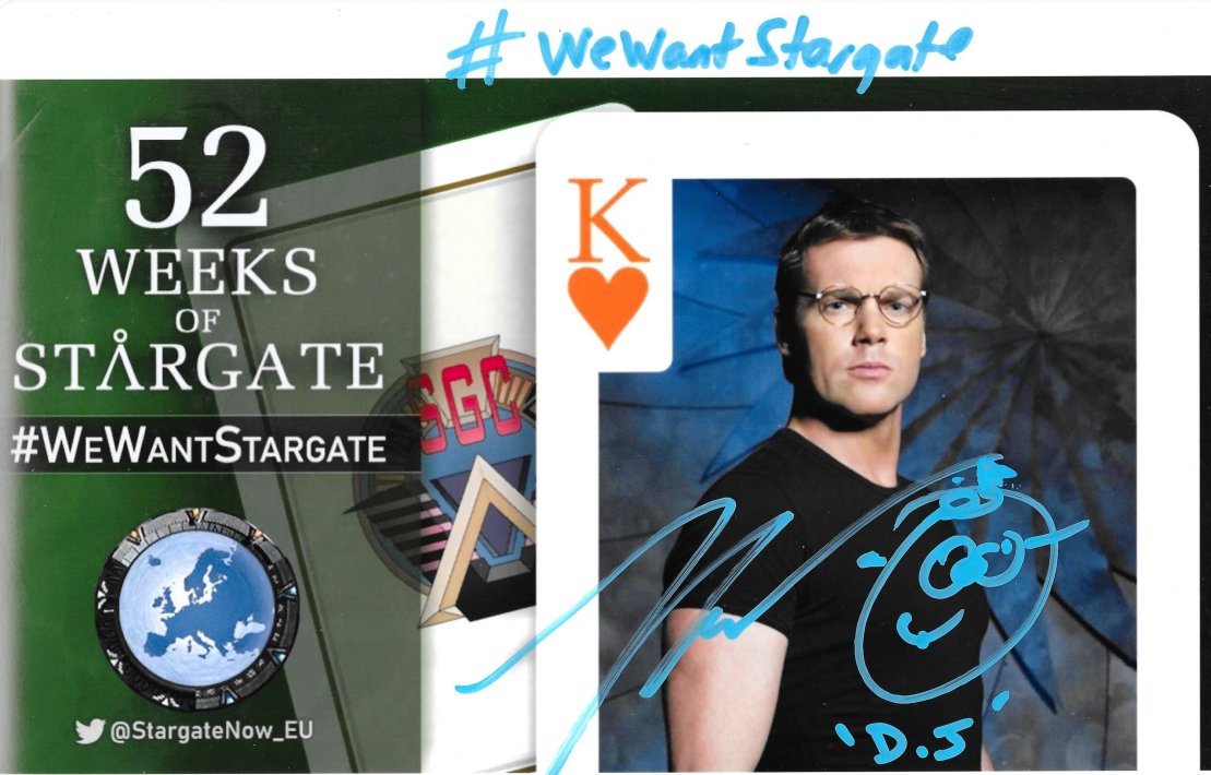 Even if you can't go to #Stargate conventions, you can get autographs from our heroes!
Over the next few weeks we're giving away autographs which have been collected by our team members.

Today: Michael SHANKS

Read the tweet below to find out how you can win it.

#WeWantStargate