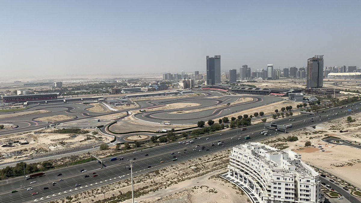 Good morning guys, work is good but always remember to take a breather.

Enjoy the dubai autodrome view from balcony. #work #dubai #relaxation #dubaiautodrome #racing #cars