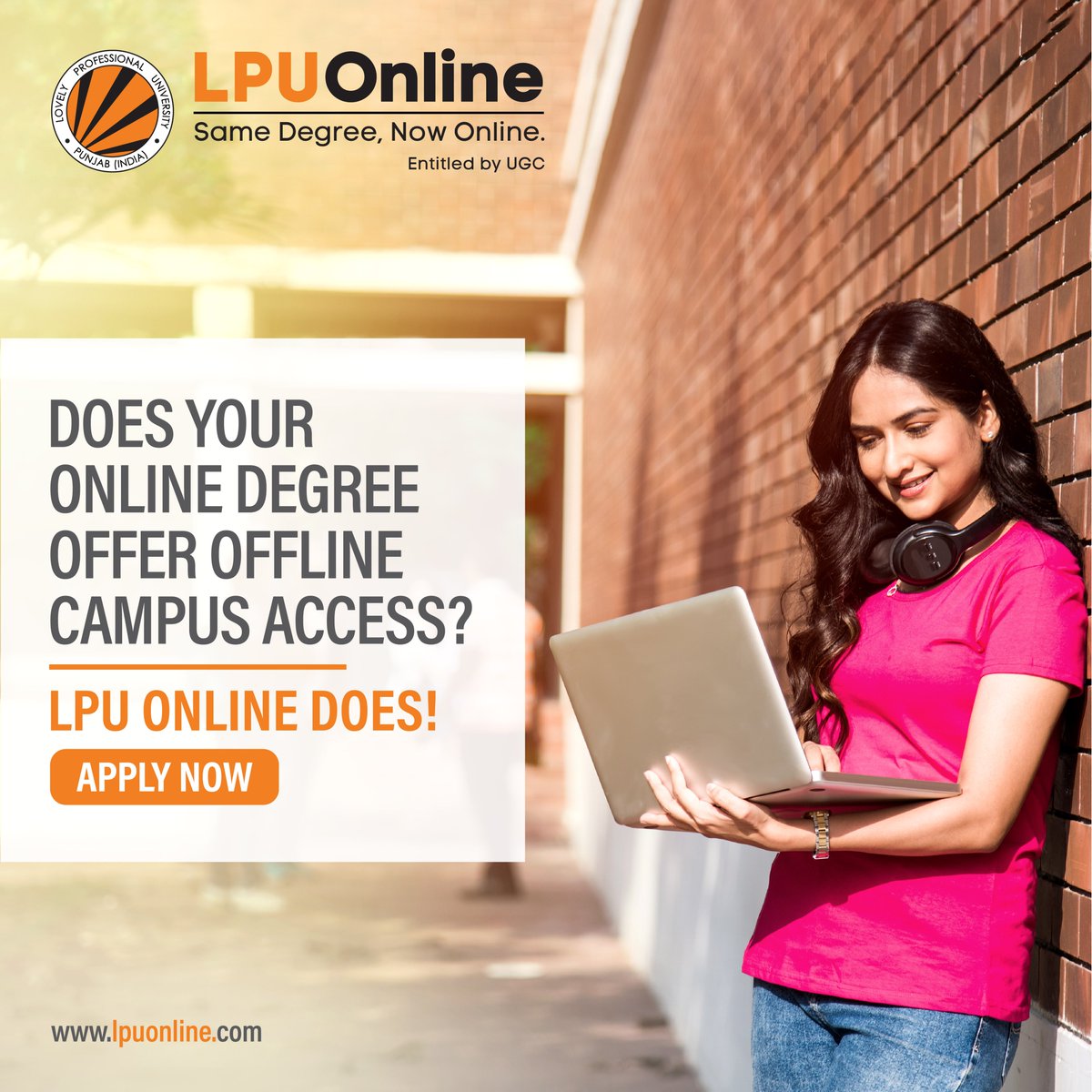 Imagine receiving the holistic environment and facilities of an offline campus in an #OnlineDegree.

Our students get equal opportunities to explore in LPU campus.
Apply for #LPUOnline programmes today.

#OnlineLearning #OnlineEducation #UGC #Degree #Undergraduate #PostGraduate
