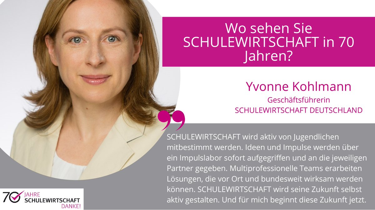SW_Deutschland's tweet photo. "Wir brauchen Kümmerer, damit #Jugendliche und #Betriebe zusammenfinden. Diese Kümmerer, vor allem aus #Schule und Unternehmen, müssen vor Ort ansetzen und unterstützt werden auf Landes- und Bundesebene. Genau das bietet unser Netzwerk". #70JahreSW 
https://t.co/IuRLyTbki6 https://t.co/Rz606YuFVV