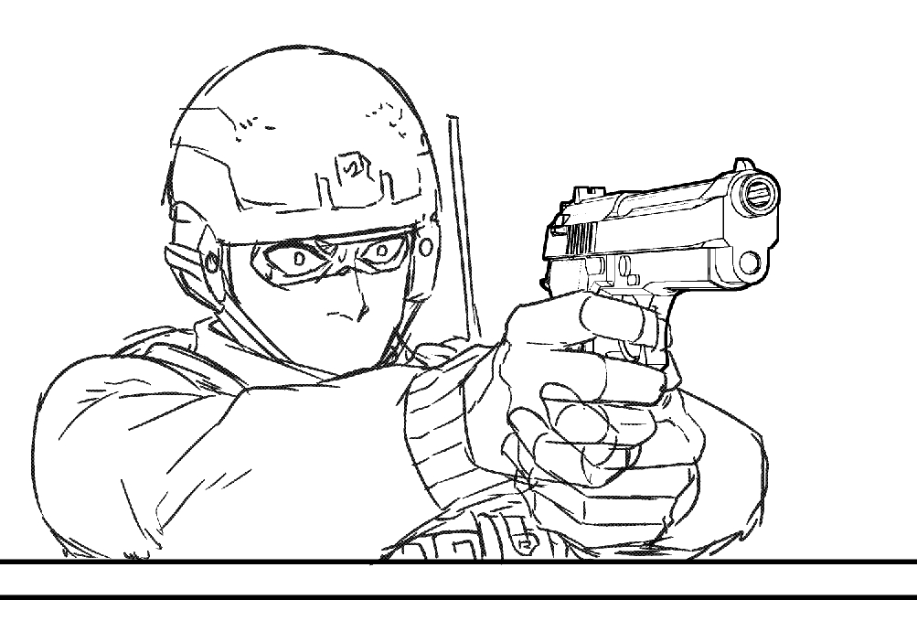 一般兵士は数も作画コストもハァイ 