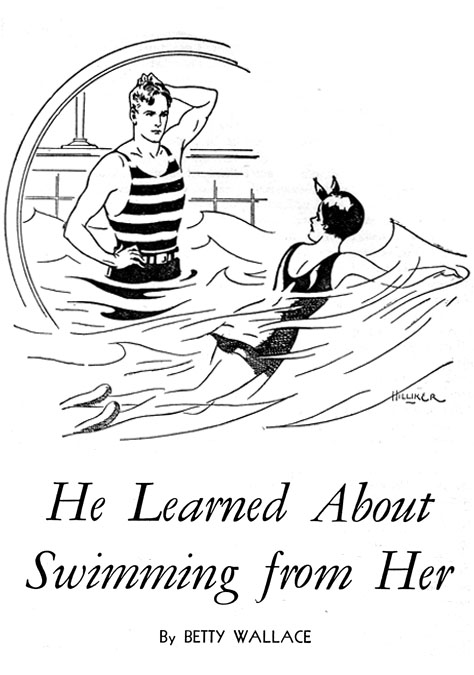 #OTD in 1934
‘He Learned About Swimming from Her - By Betty Wallace’
#Illustration by Douglas Hilliker (1891-1986)
The All-Story, 26 May, 1934
#illustrationartists #illustrationart #DouglasHilliker #pulps #swimmingpool #swimminglessons #swimwear #womensfashion #mensfashion