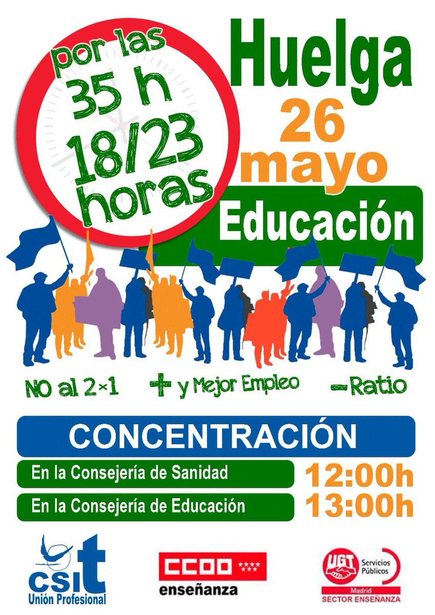 UGT 🤝/ Educación Pública de Madrid tweet media