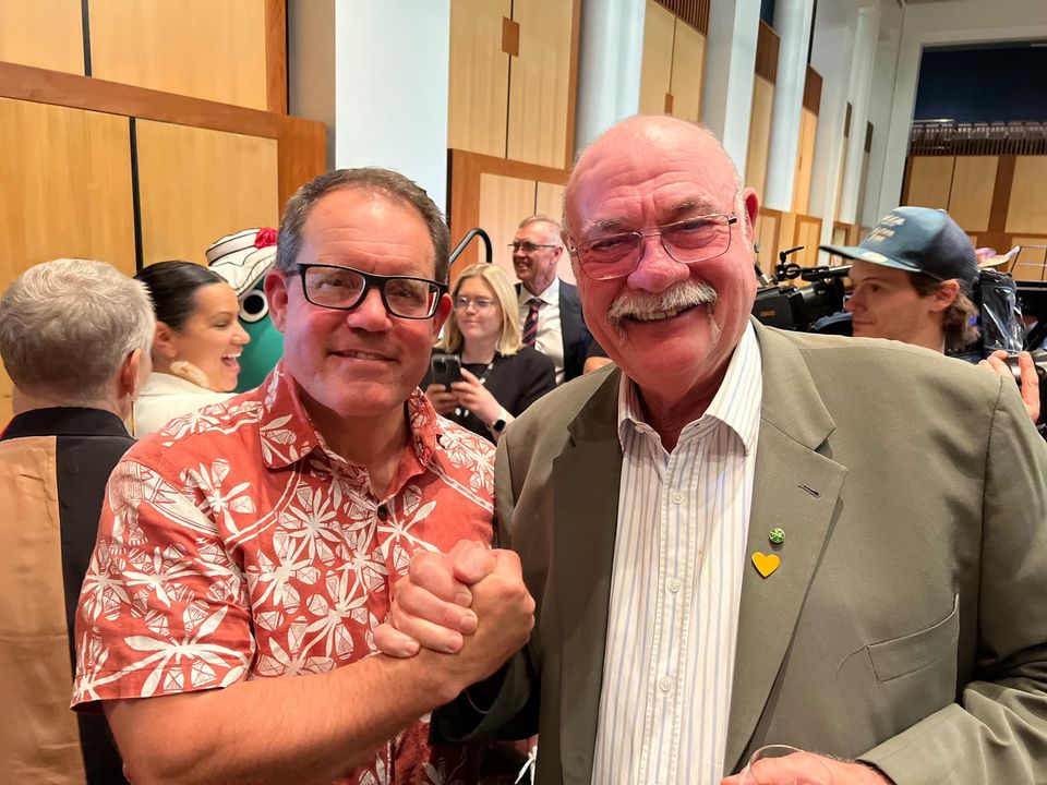 SLR_Productions's tweet photo. An incredible launch of the Parliamentary Friends of Australian Children’s Storytelling in the 47th Parliament this week. @Tony_Burke @LukeGoslingMP &amp; Warren Entsch MP https://t.co/svfsYYrwDO