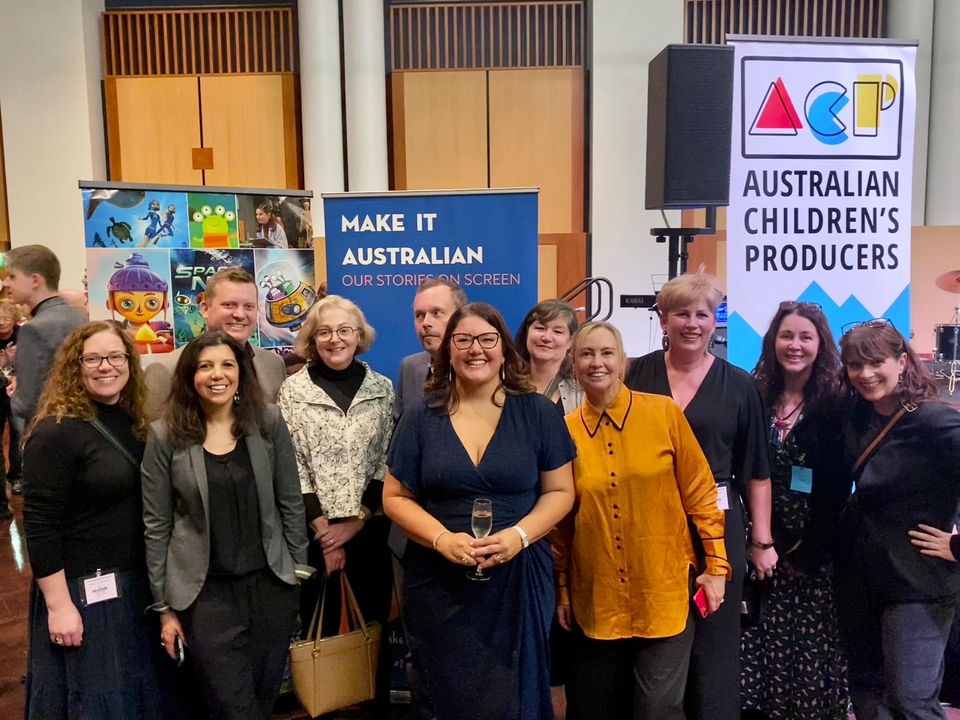 SLR_Productions's tweet photo. An incredible launch of the Parliamentary Friends of Australian Children’s Storytelling in the 47th Parliament this week. @Tony_Burke @LukeGoslingMP &amp; Warren Entsch MP https://t.co/svfsYYrwDO