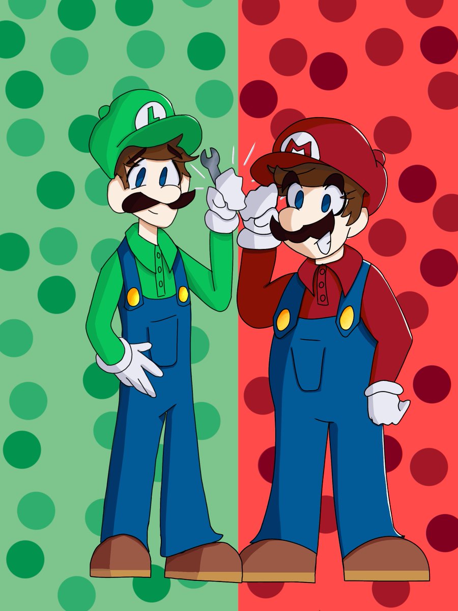 Mario y Luigi!. Traté de basarme en los superstar saga y la película para el dibujo. En algun momento haré fondos mas bonitos ( ﾟヮﾟ)

#mario #luigi #marioandluigi #ibispaint #mariomoviefanart