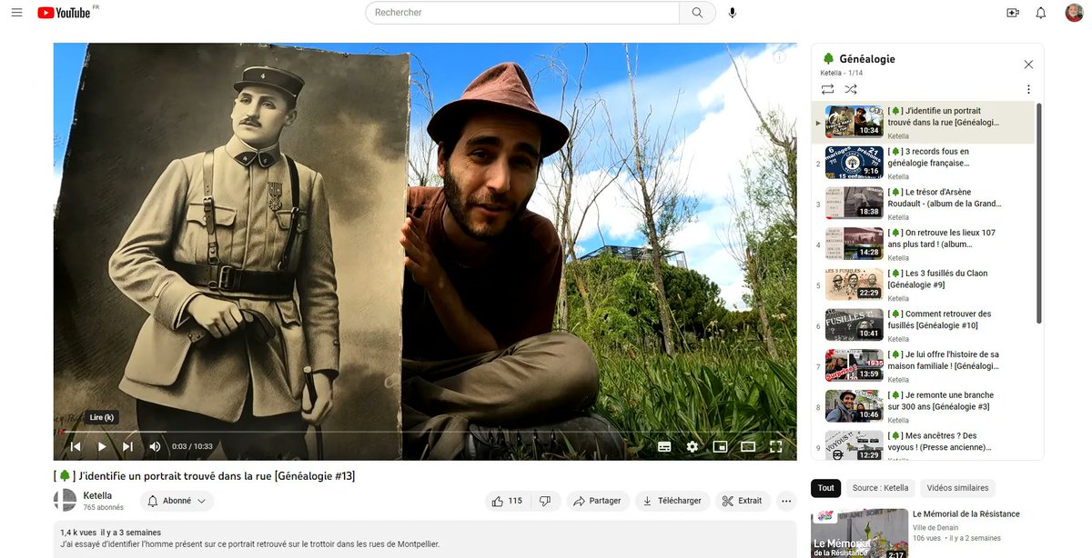 rfgenealogie's tweet photo. Connaissez-vous la chaîne YouTube de Ketella, jeune généalogiste des Pyrénées-Orientales ? https://t.co/yvxWO1XykK #genealogie https://t.co/UX5VutM1Um