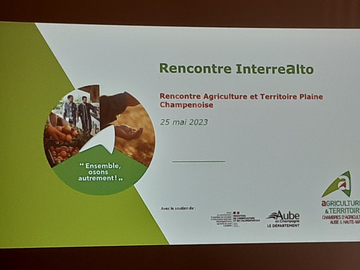 PBodie10's tweet photo. Rencontre InTERREalto du territoire Plaine Champenoise @AgricultureAube. Avec les élus locaux, les agriculteurs, valoriser un écosystème autour des biomatériaux avec Chanvrière de l'Aube, tracer les perspectives de valeurs avec @PChanvre, les actions environnementales (AMI …) https://t.co/FPTvH2q5zw