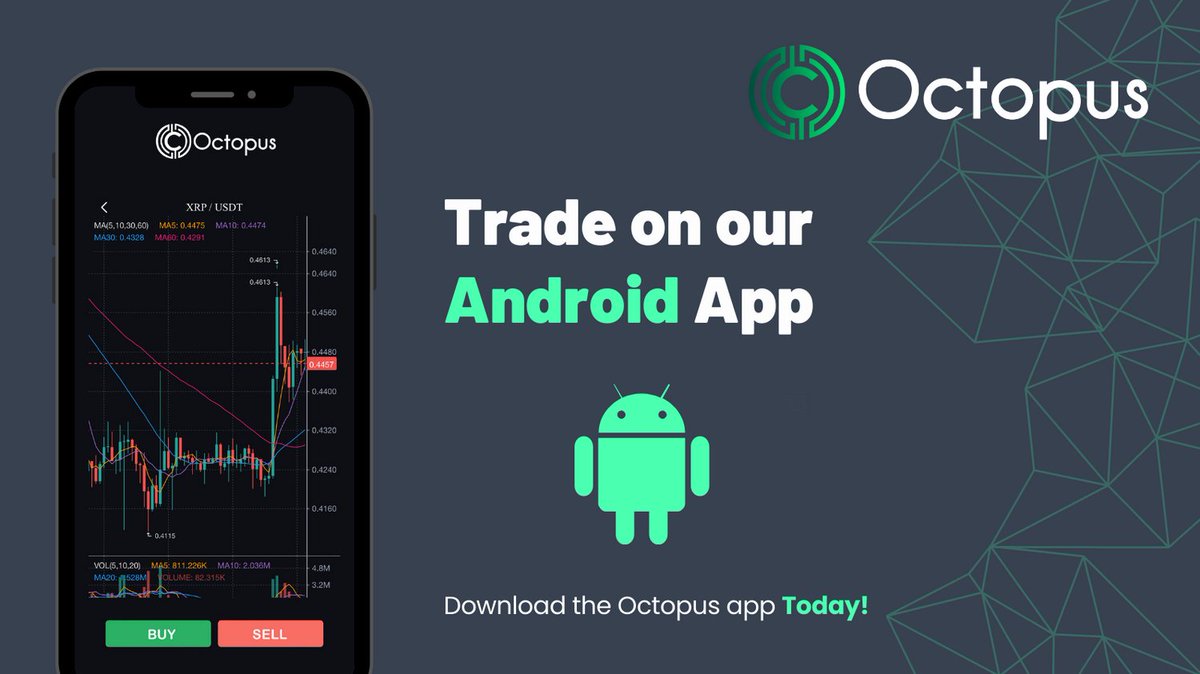 Octopus__Global's tweet image. Trade like a pro on the go! 📈⚡️ Unlock the power of the Octopus app for Android and dive into the world of seamless trading. Download now and experience the convenience of trading at your fingertips. 🐙💼 #OctopusApp #TradeAnywhere