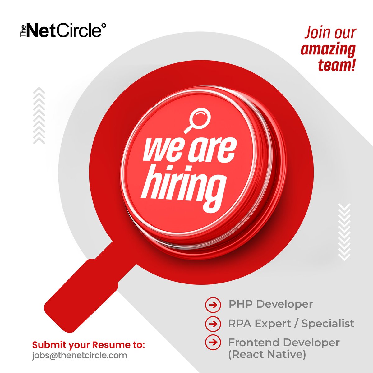 thenetcircle's tweet image. We're expanding and seeking top talents to join our dynamic Tech Teams! Visit lnkd.in/ge3rkfS for more details and to apply! #PHPDeveloper #ReactNativeDeveloper #FrontendDeveloper #TechJobs