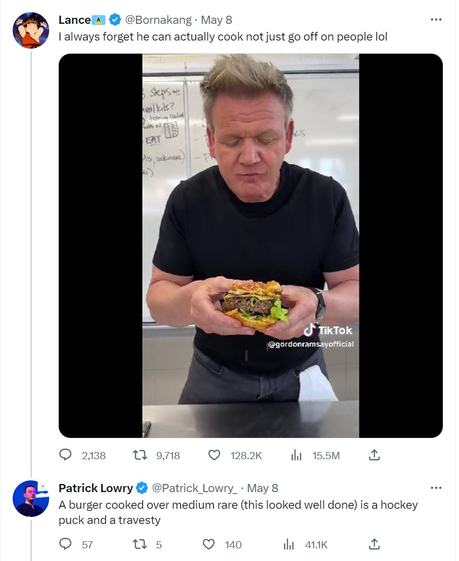 lord grant me the confidence of a podcasting crypto bro who paid for a checkmark telling gordon fucking ramsay how to cook a burger https://t.co/AQdVONfhZG
