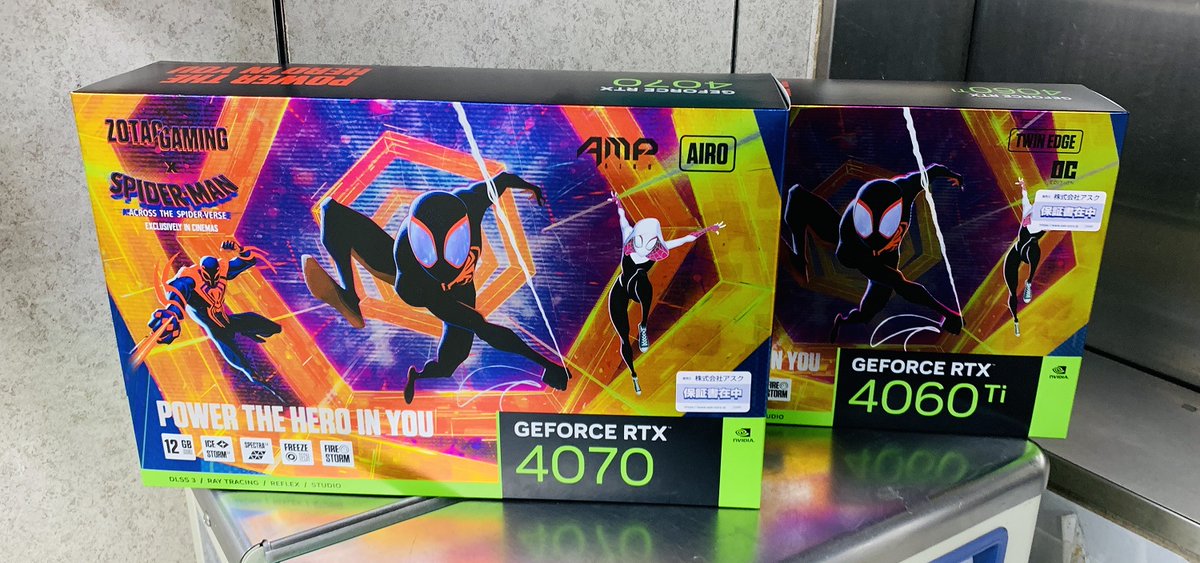 GeForce RTX 4060 Ti スパイダーバースコラボ ZOTAC GAMING GeForce