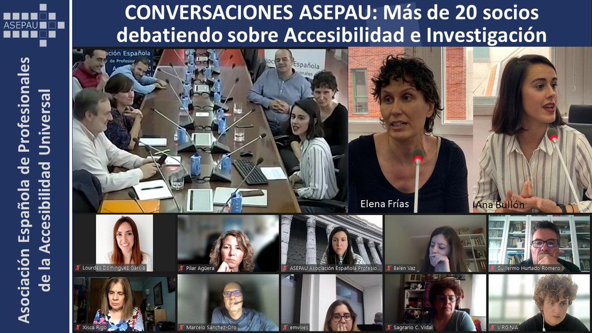 Ayer disfrutamos de otro enriquecedor debate donde salieron a la luz muchos retos y propuestas para avanzar. Un evento provechoso del que tendréis detalle en la próxima revista.
Gracias a Elena Frías y Ana Bullón por la introducción a la jornada y a F.ONCE por acogernos.