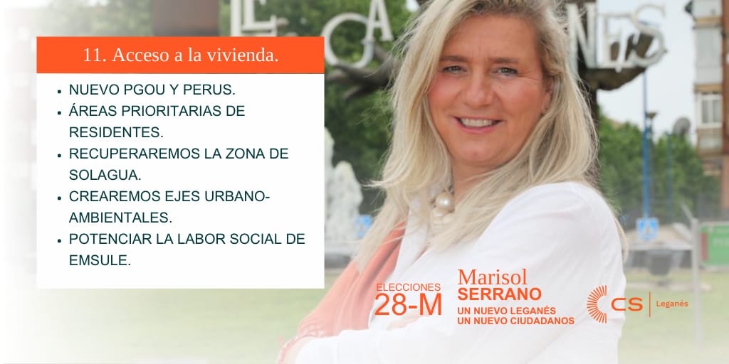 🔥Undécimo punto🔥

Vamos a revolucionar #Leganés.  

🟠Impulsaremos un Leganés más moderno, estructurado y habitable.
Con planes específicos de regeneración urbana de la ciudad
consolidada, respetando y rehabilitando el patrimonio y los espacios públicos de los barrios🟠

🔥VOTA