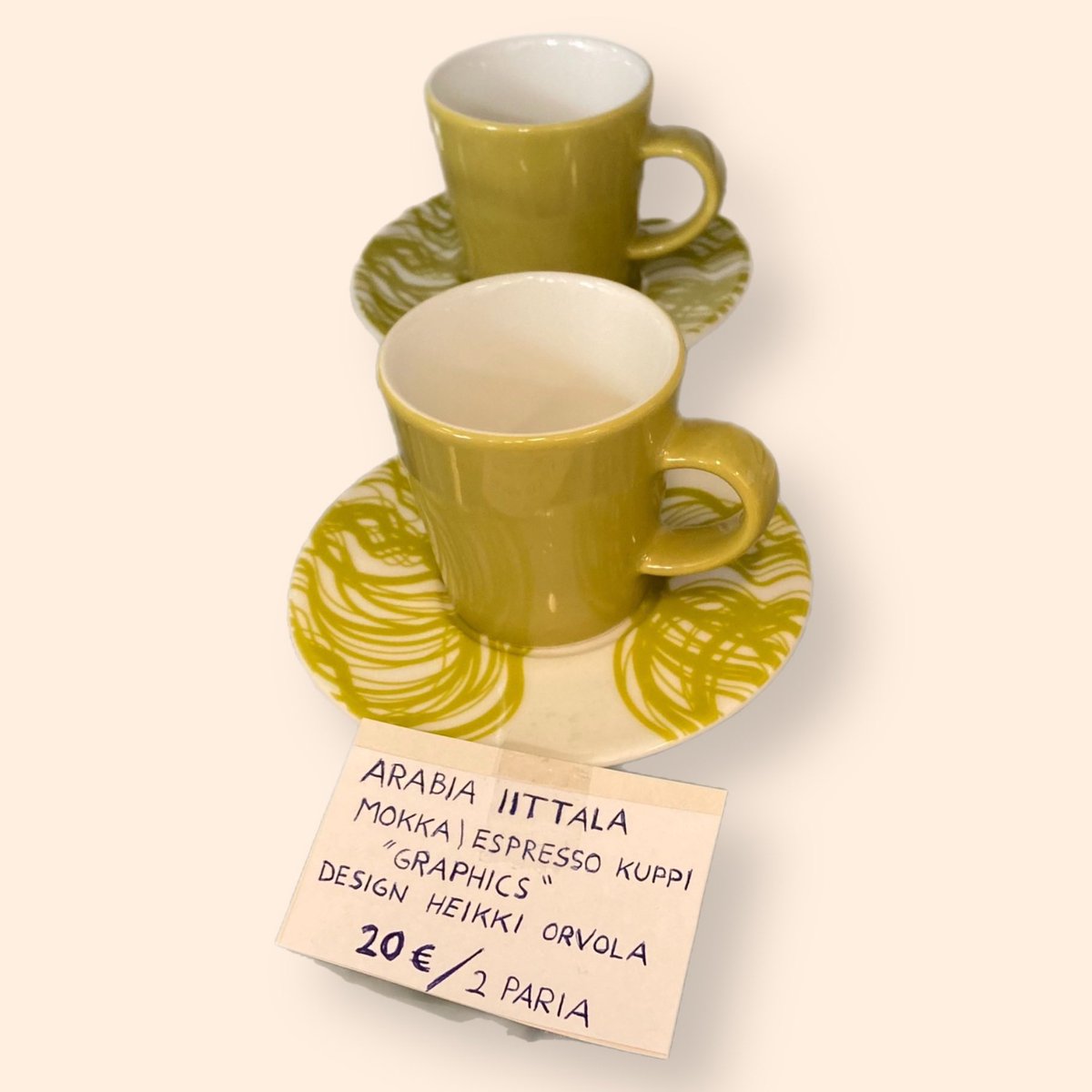 hepotin6's tweet photo. Arabia Iittala
mokka-/espressokuppi ”GRAPHICS”
Design Heikki Orvola
https://t.co/WZHusndKRi
#arabia #iittala #design #heikkiorvola #toppila #oulu #kirpputori #kirppislöytö https://t.co/oF7iASUG8n