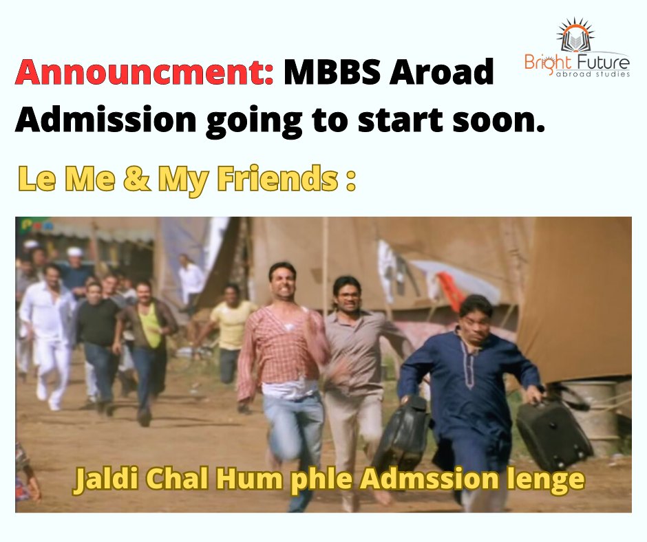 Sooo, What are you waiting for?😛
MBBS Abroad Admsssion Going to Start Soon. Hurry up & Reserve Your Seats now. 😎

#mbbsabroad2023 #AdmissionsOpen #mbbsabroadconsultants #mbbsmeme #neetscore #mbbsabroadadmission #neet2023exam #mbbscounselling #mbbscollege #admissionmbbs