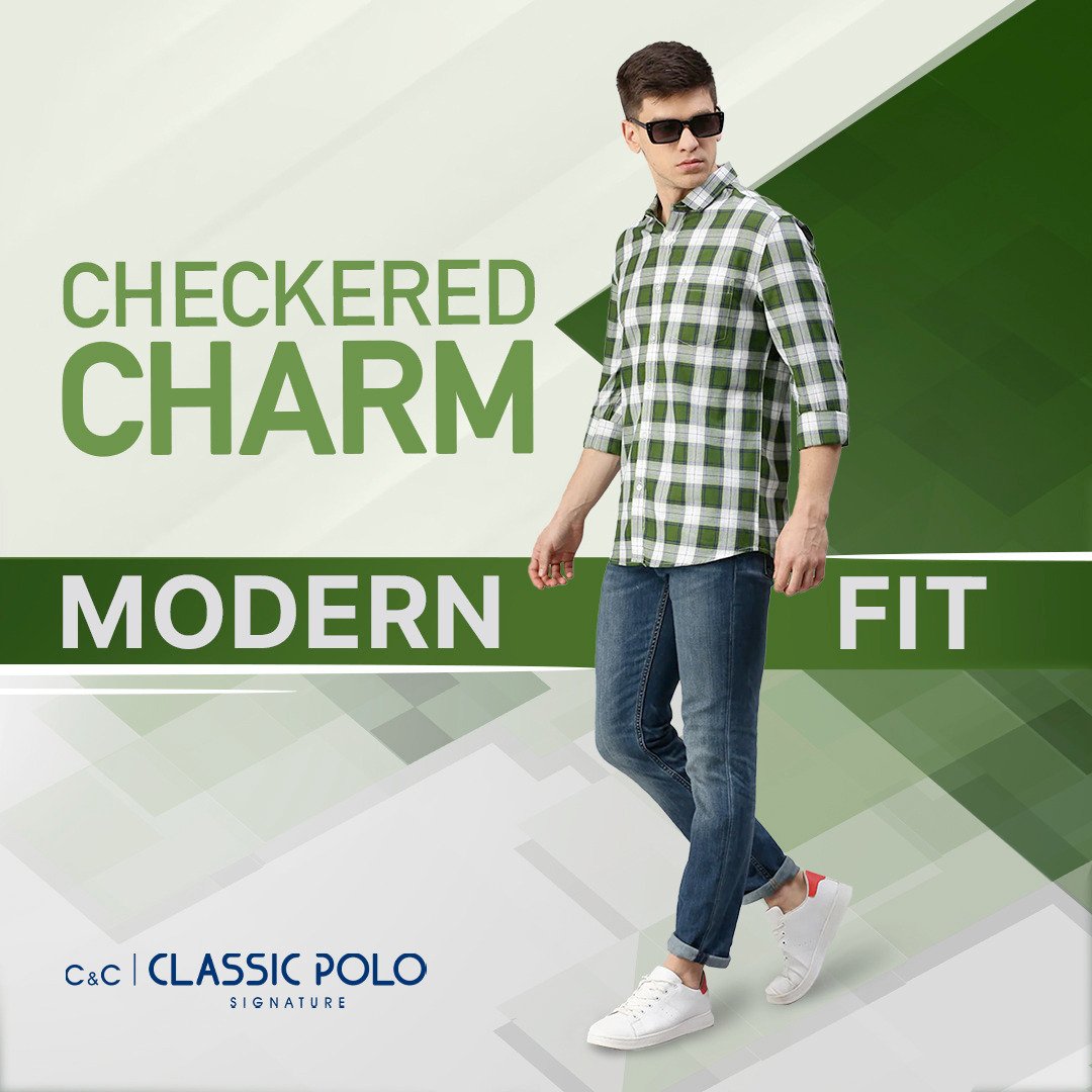 classicpolos's tweet photo. Sleek and sophisticated in green checks. Our slim fit shirt is a game-changer!

Visit our website at https://t.co/tvgqGS2J9f to discover the latest trends in men's fashion!

Classic Polo - India's finest Brand for mens wear

#checkedshirt #checks #green #classicpolo #styleupgrade https://t.co/1NzCcUK1XI