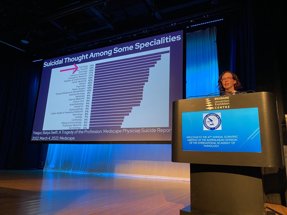 Fiona Maclean (@fionamacpath) on Twitter photo Did you know pathology is the specialty with the highest rate of suicidal thoughts  ?! @CArnold_Coach #IAP2023 Did you know pathology is the specialty with the highest rate of suicidal thoughts  ?! @CArnold_Coach #IAP2023
