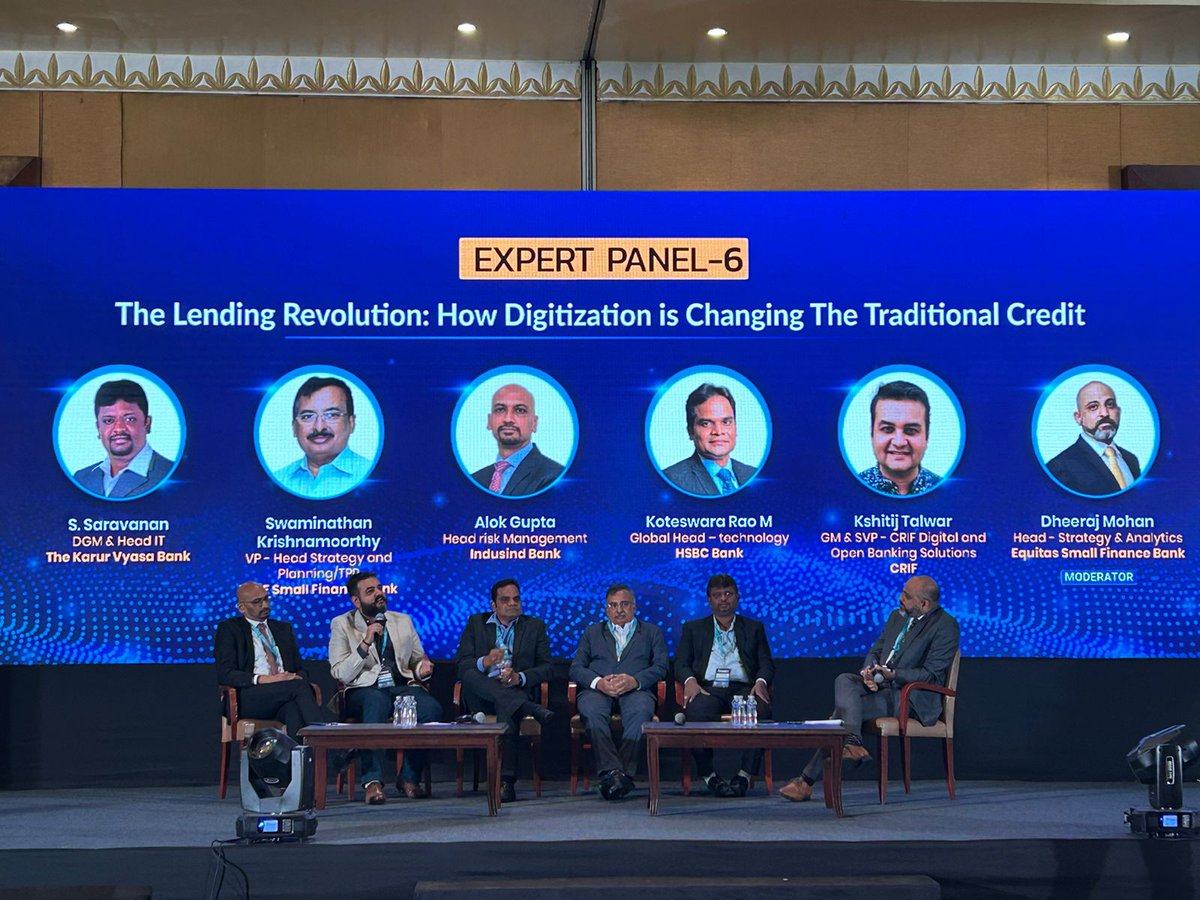 GroupSynnex's tweet photo. We Are #LIVE – Day 2
View the discussion on this topic in Panel 6 - "The Lending Revolution: How Digitization is Changing the Traditional Credit" at the 7th Edition of the India Banking Summit & Awards 2023 from our expert panelists.
By @GroupSynnex
#Synnexgroup #Groupsynnex https://t.co/W2j8T1uyRq