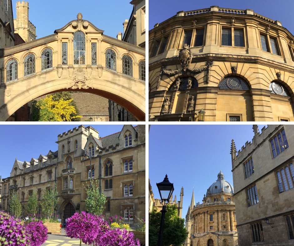 Wow! Look at the cloudless blue sky over Oxford this week. 😍

If you're visiting Oxford this coming bank holiday weekend, bring your My Oxford Card to get free access to all @UniofOxford colleges! ➡️ bit.ly/AccessOxCollege