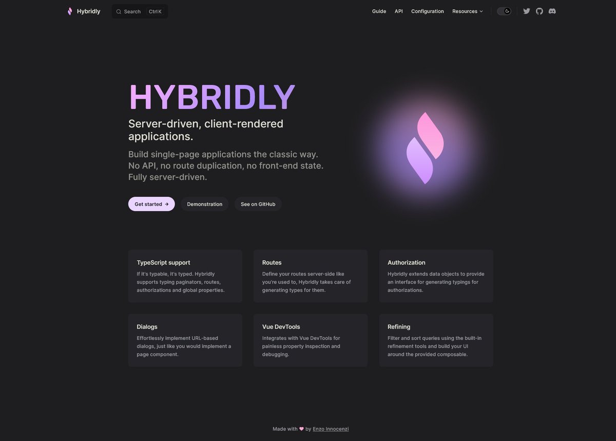 alnahian2003's tweet photo. 🎉 Just stumbled upon @hybridlydev and I'm blown away! 😱🔥

Not gonna give you any clue now, but if you've been developing projects with #InertiaJs, #Laravel, and #Vue, you've got to check out their website 🌐 https://t.co/Ptnzxt2Yyd