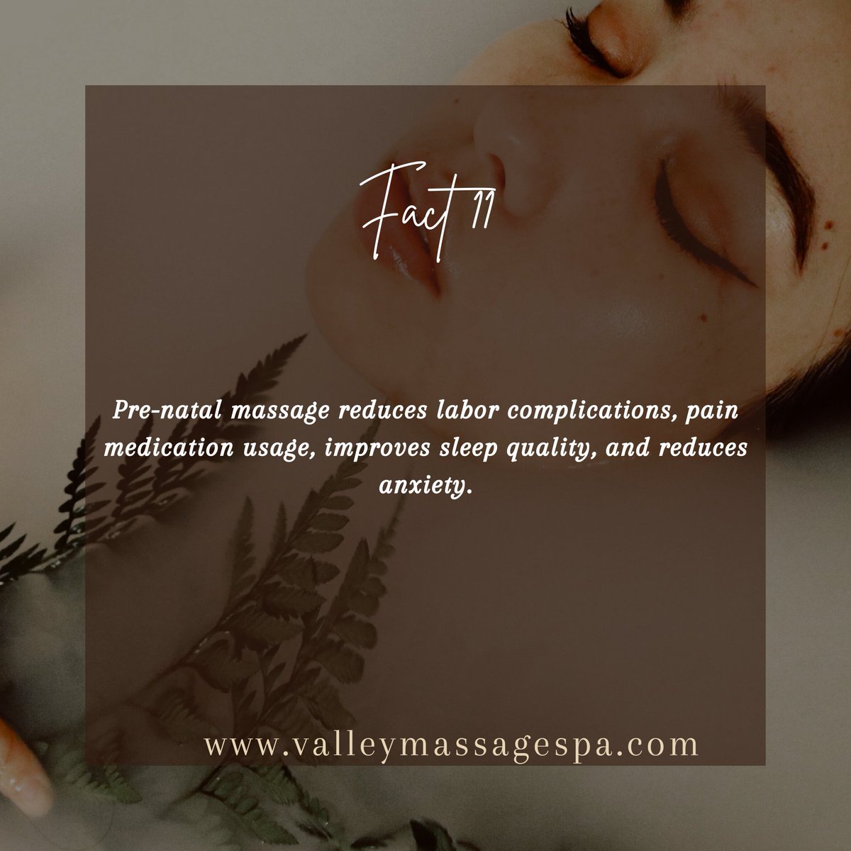 Discover the benefits of massage therapy with us at Valley Massage Spa! Join us for 100 facts on massage in 100 days, including pre-natal massage. Experience the power of relaxation and health today! #valleymassagespa #massagetherapy #prenatalmassage