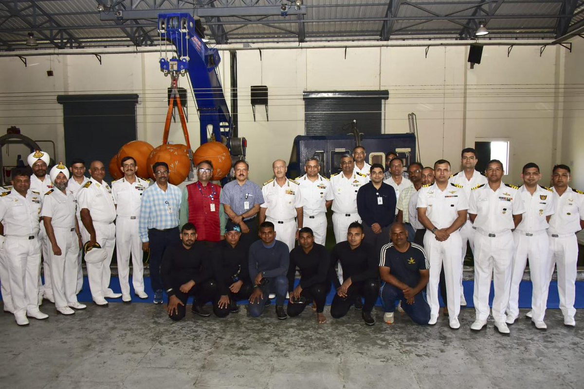 #IndianNavy & #ISRO releasing the Gaganyaan Recovery Training Plan at Water Survival Training Facility (WSTF).

The document outlines the training plan for recovery of the Crew Module of the mission. 

It defines overall requirements wrt training of various teams participating in…