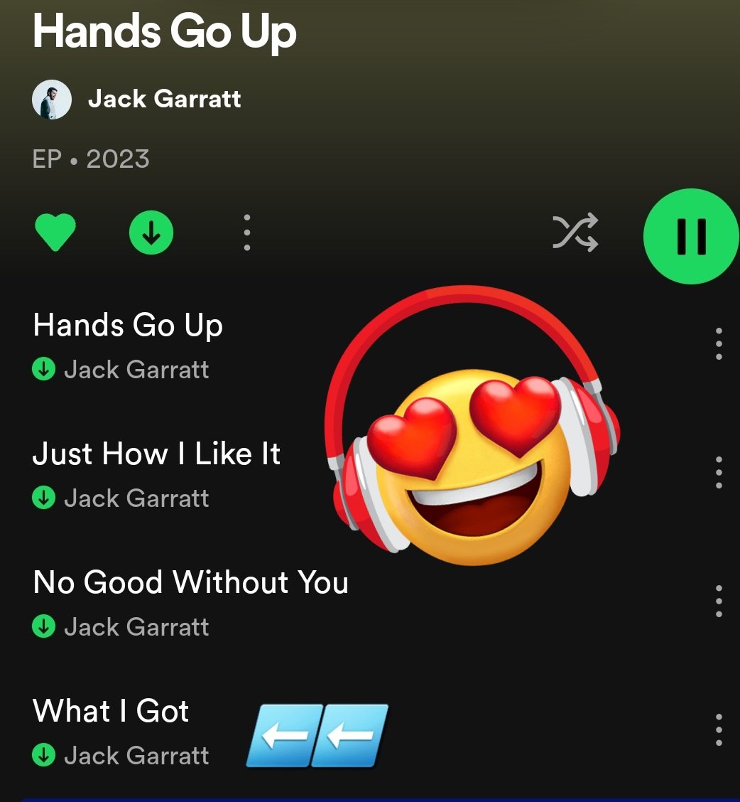 When you wake up excited for hands go up to be released and realise he's snuck another great song out aswell. 🙌 @JackGarratt this makes my heart sooo happy! ❤️ Bangers!