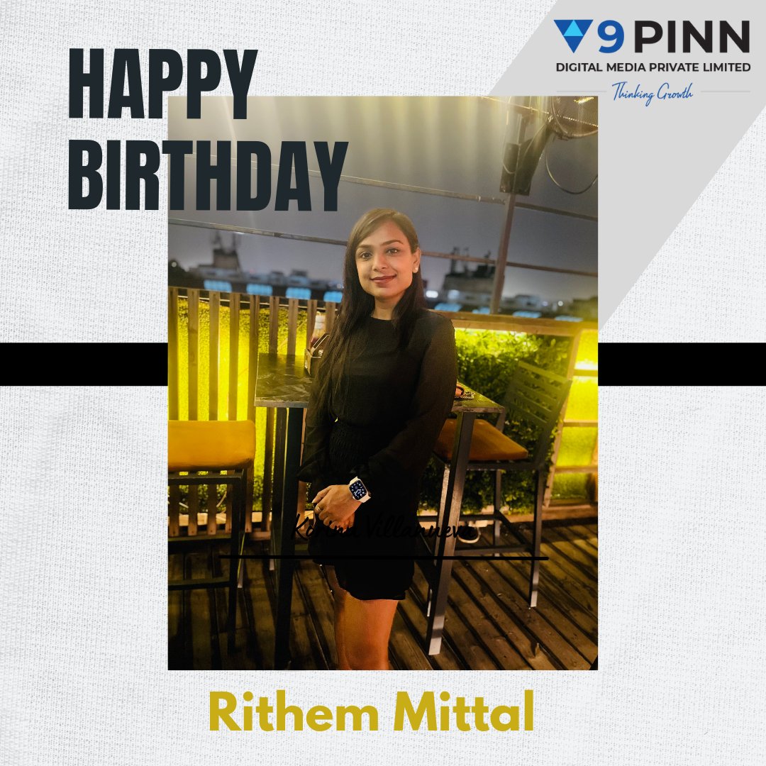 Wishing You The Best On Your Birthday & Everything Good In This Year.

Happy Birthday Rithem Mittal have a great day!✨🎉

#birthdaywishes #employeebirthday #birthdaypost