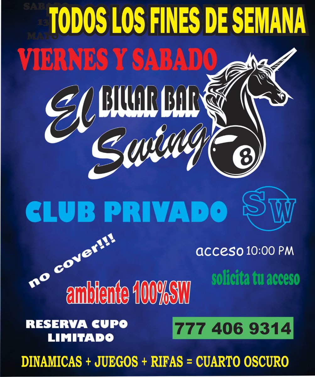 BillarSwing's tweet photo. #nochesenelSWing #pasalarico #beviernes #sabadrink https://t.co/vcuKxOoIqa