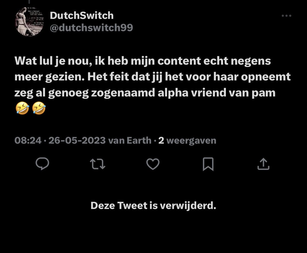 AlphaMo2's tweet photo. @dutchswitch99 @ricardo20065 @PhaedraGoddess @FindomPams Voordat deze drerrie van me tijdlijn gehaald word drop ik deze bipolaire reacties hier

PS zijn niet alleen automatisch geposte videos niet zomaar grote mensen woorden gebruiken https://t.co/22AqaQZ6f6