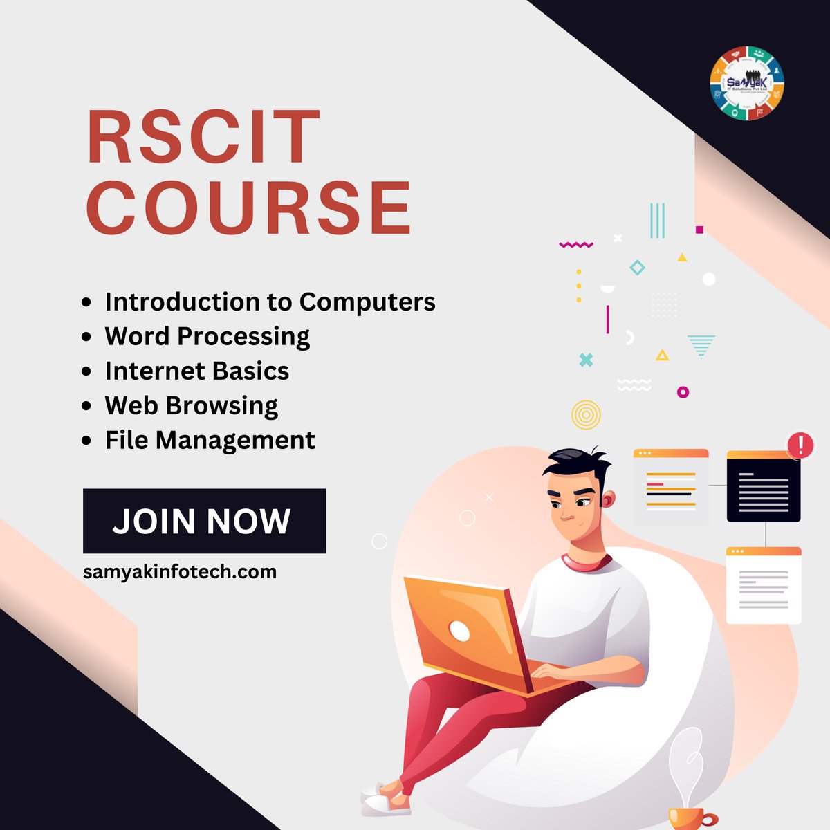 samyakclass's tweet image. Embrace the journey of knowledge, because every step you take brings you closer to success! 🎓📚
 #JavaProgramming #JavaCoder #JavaDeveloper #JavaLovers #RSCIT #RSCITExam #RSCITPreparation #WebDesigning #WebDeveloper #WebDesignInspiration #WebDesignTrends #Robotics