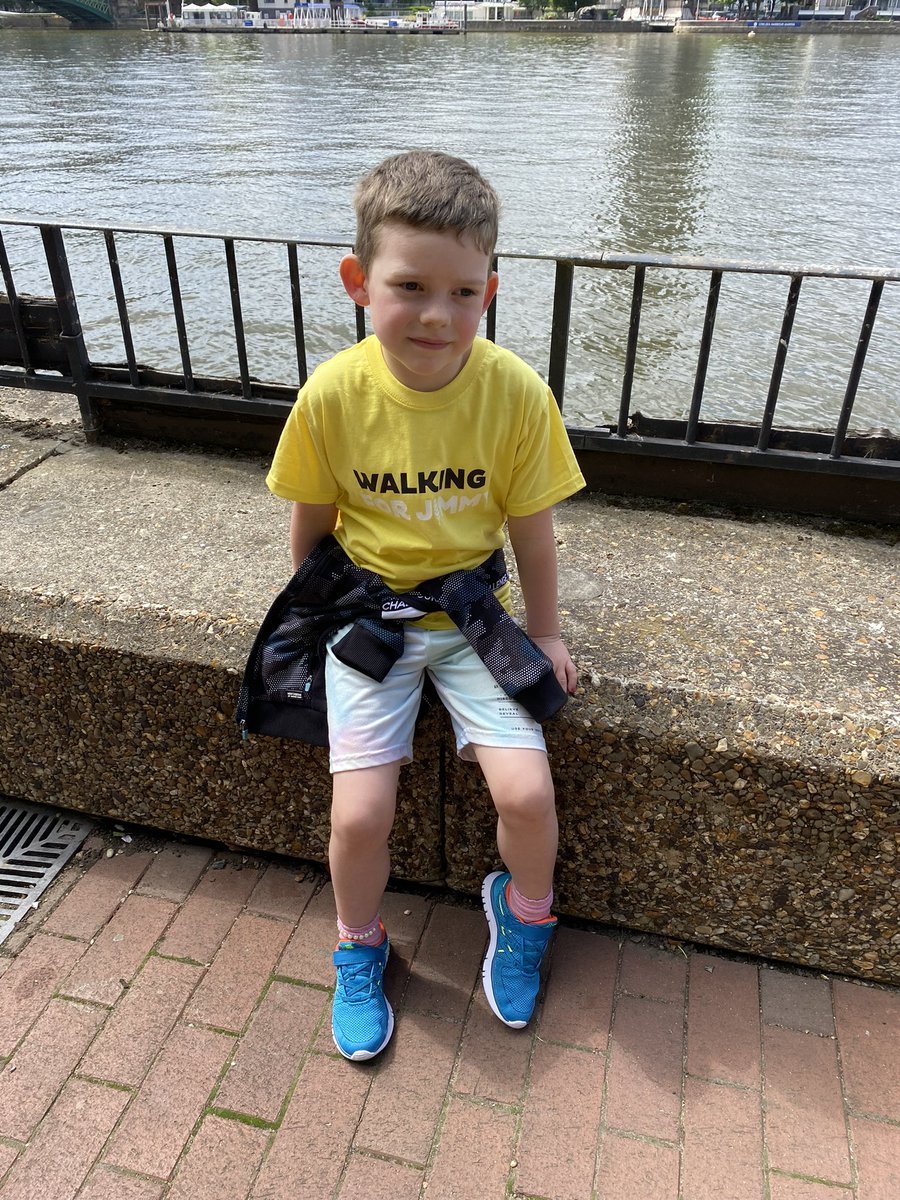 Tomorrow is the big day when we will be Walking for Jimmy and I’m both excited and a bit nervous. However what will help is I’m walking with our little  Ray who goes to @OrchardSidcup if you see him wish him good luck it’s going to be 13 miles I’m so proud of him