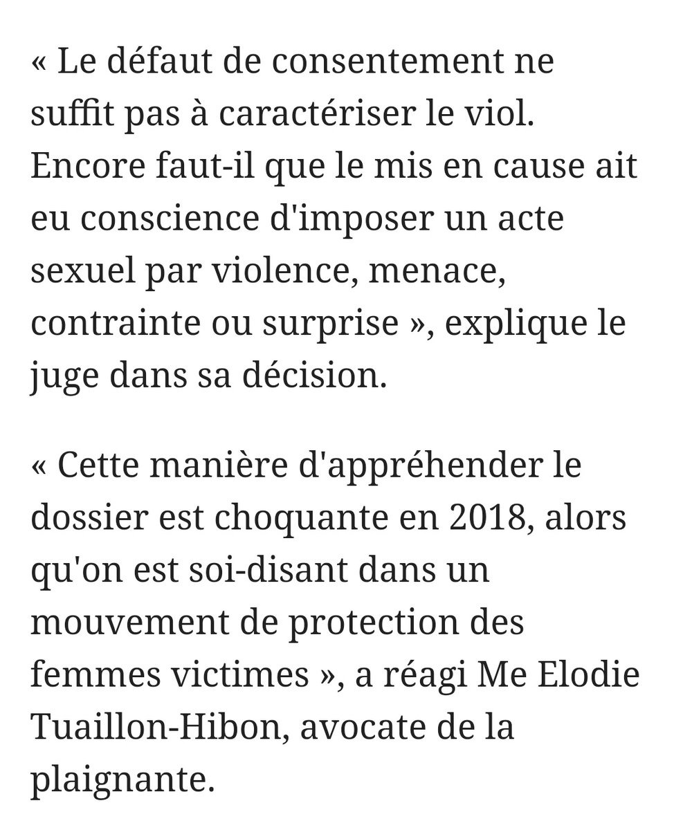 Il ne faut surtout pas relayer le #DarmaninSaleVioleur 

Alors le juge dit qu'il l'a fait mais qu'il n'avait pas conscience de le faire.