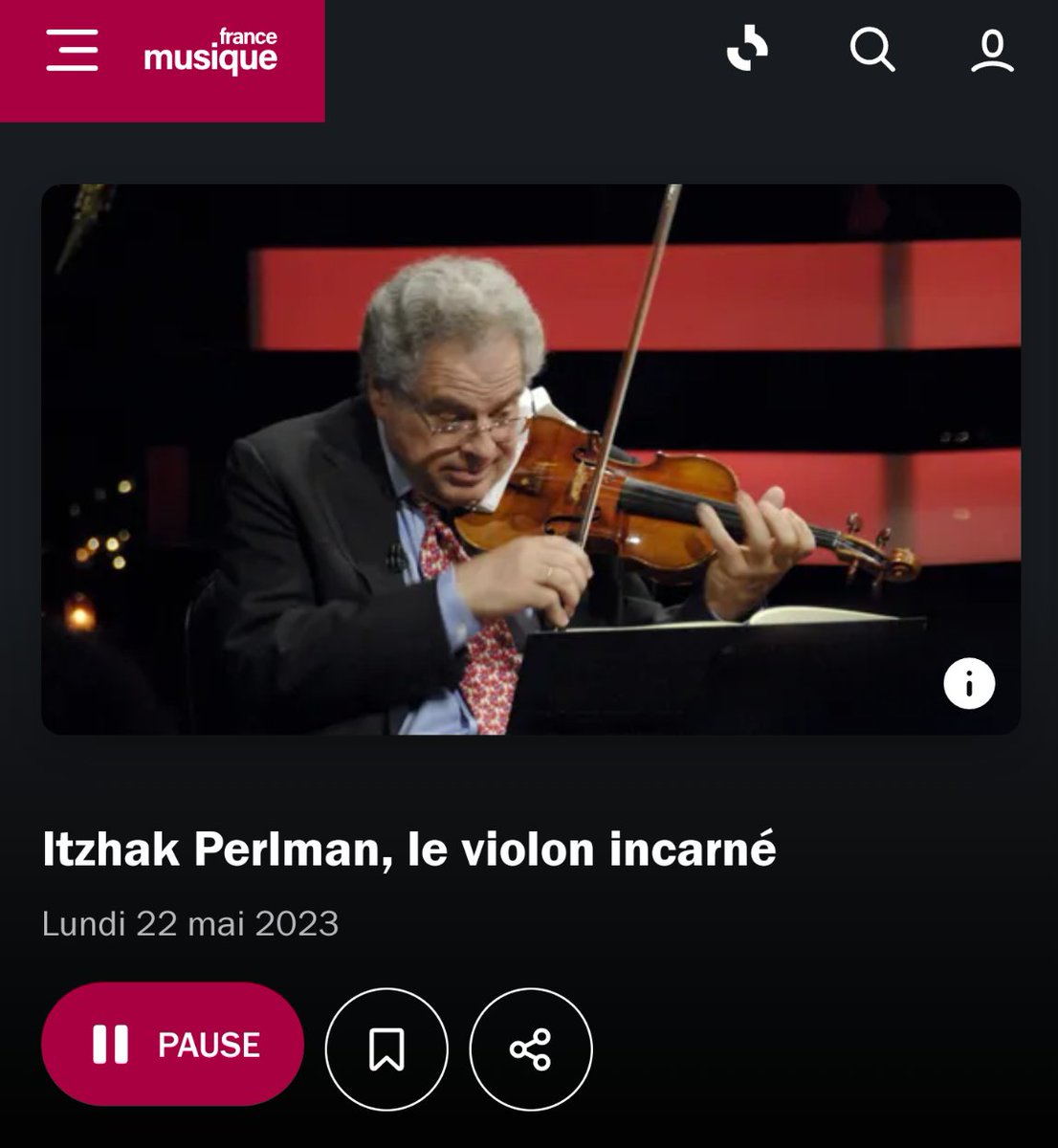 My hero...
Listening to podcast #StarsDuClassique #FranceMusique