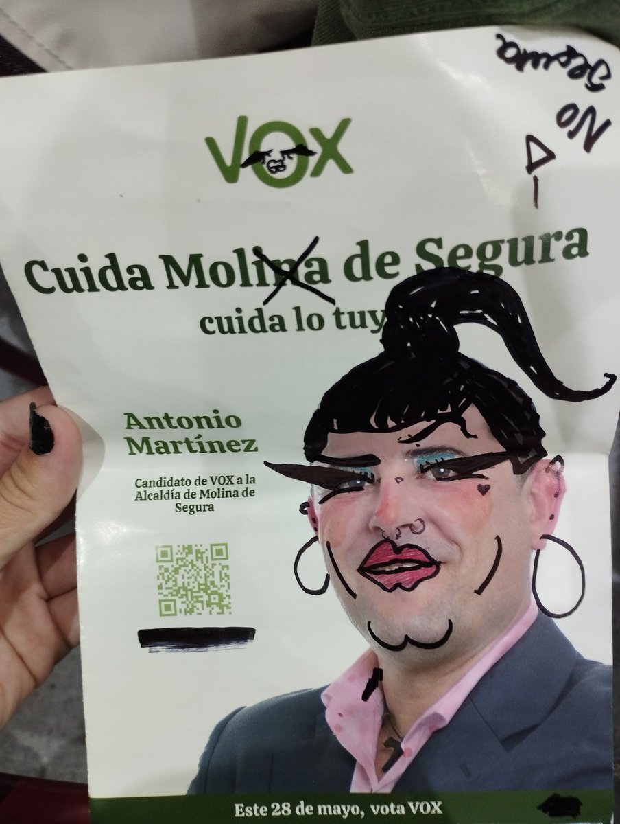 dgz_mari's tweet image. #VOX #DerechaMiserable #Franco #ExtremaIzquierda #Abascal #MolinadeSegura #fueragays #homophobic #lucifer #DragRaceES #DragQueens #slay #LGBTQ #Dios #Biblia #JesusChrist #cayetanos #IzquierdaUnida #IzquierdaMiserableYTerrorista #derecha #toros #roneante #devoro #Murcia #polemica