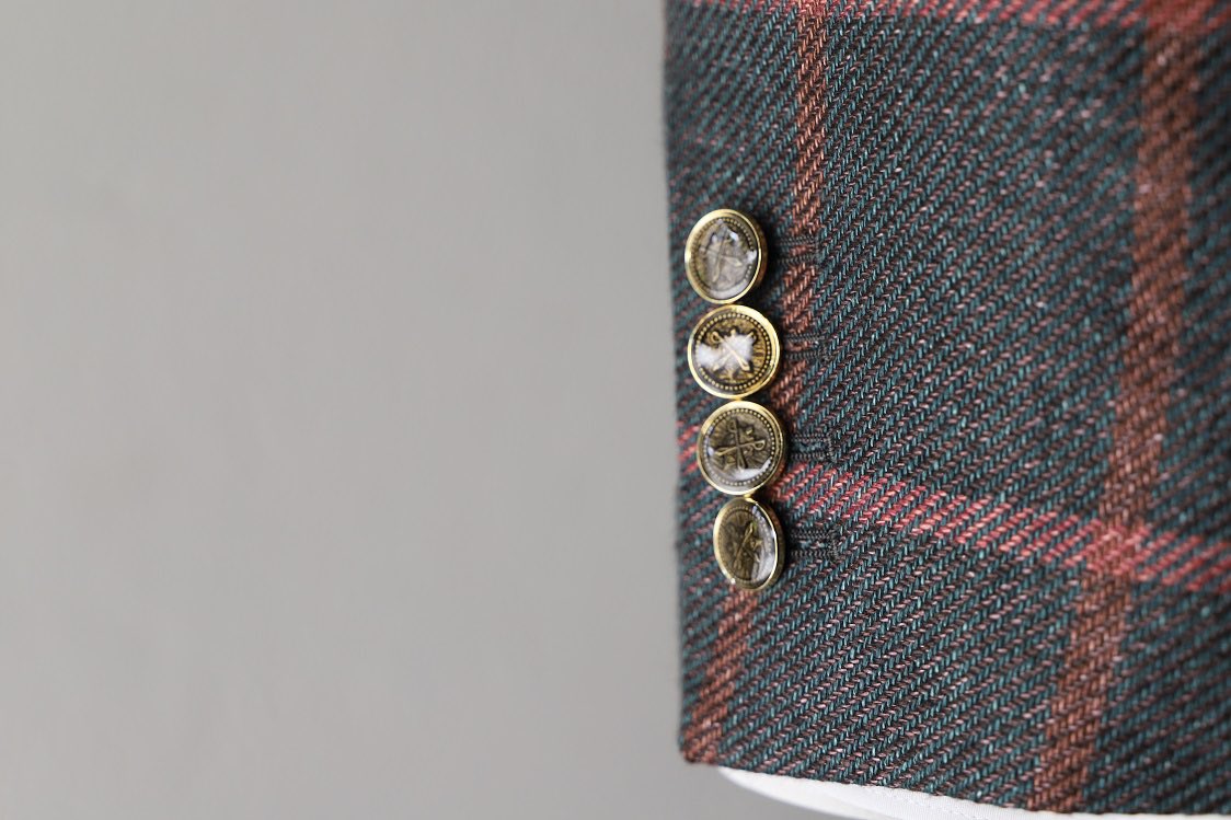 unclost_tw's tweet image. #talliadidelfino のサマーツイード。お洒落度が高いグリーンカラーに、敢えて今選びたいウィンドウペン柄。
#tweedjacket #タリアディデルフィノ #福岡オーダースーツ #mensfashion #jacket #メンズファッション