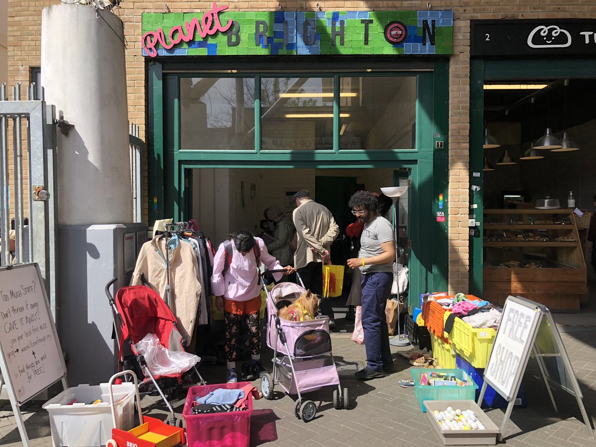 Cat Fletcher 💜🌍👊🏼 (@cityreusedepot) on Twitter photo #Brighton’s famous #FreeShop open today & Sat 10-4 at #PlanetBrighton <a href="/BrightonOpenMkt/">BrightonOpenMarket</a>
Donate unwanted stuff.
And | Or
Take away new-to-you stuff.
ℹ️➡️ ilovefreegle.org/communityevent…
💚🌍⬇️
#ClimateAction
#WasteNot
#SaveMoney #ChooseToReuse
#CircularEconomy
#BrightonLoop #Brighton’s famous #FreeShop open today & Sat 10-4 at #PlanetBrighton <a href="/BrightonOpenMkt/">BrightonOpenMarket</a>
Donate unwanted stuff.
And | Or
Take away new-to-you stuff.
ℹ️➡️ ilovefreegle.org/communityevent…
💚🌍⬇️
#ClimateAction
#WasteNot
#SaveMoney #ChooseToReuse
#CircularEconomy
#BrightonLoop