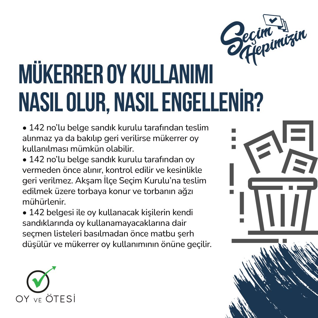 Hatalarımızı hatırlayalım, tekrarlamayalım 🤓

#SeçimHepimizin #OyveÖtesi #DemokrasidenTarafız #SeçimVarsaBizdeVarız