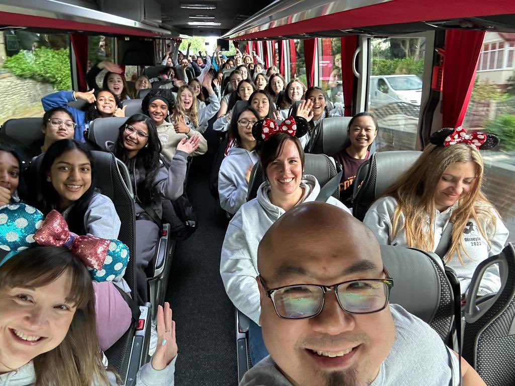 CHSDram's tweet photo. And we’re off! Disneyland Paris here we come! @chsmusic5 @CroydonHigh @GDST #disneydreams https://t.co/Zvl3TL93In