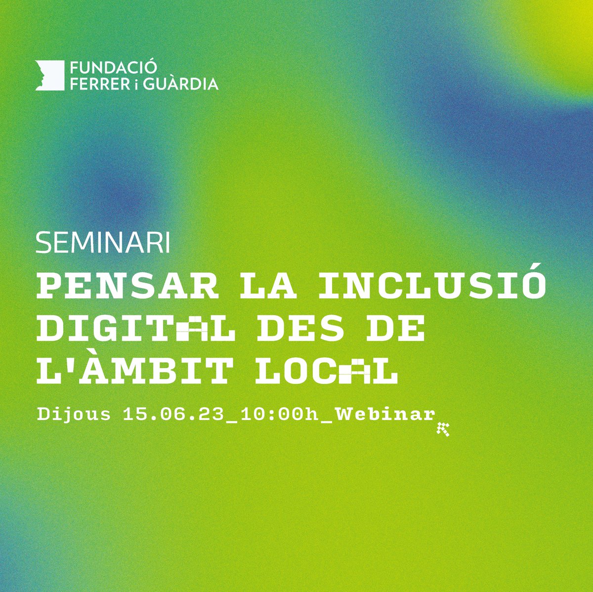 f_ferrerguardia's tweet photo. Com es poden atendre les bretxes sociodigitals des dels municipis?
🗓️El 15/06 plantegem propostes per la inclusió digital amb @annits (@colectic_coop), Ester Collado (@xarxaomnia), Anna Puig #WSCITECH23 (@ajterrassa) i Esperanza Paños -Model XBM (@diba)
https://t.co/QhcE70nyQc https://t.co/MU5BDmYC6I