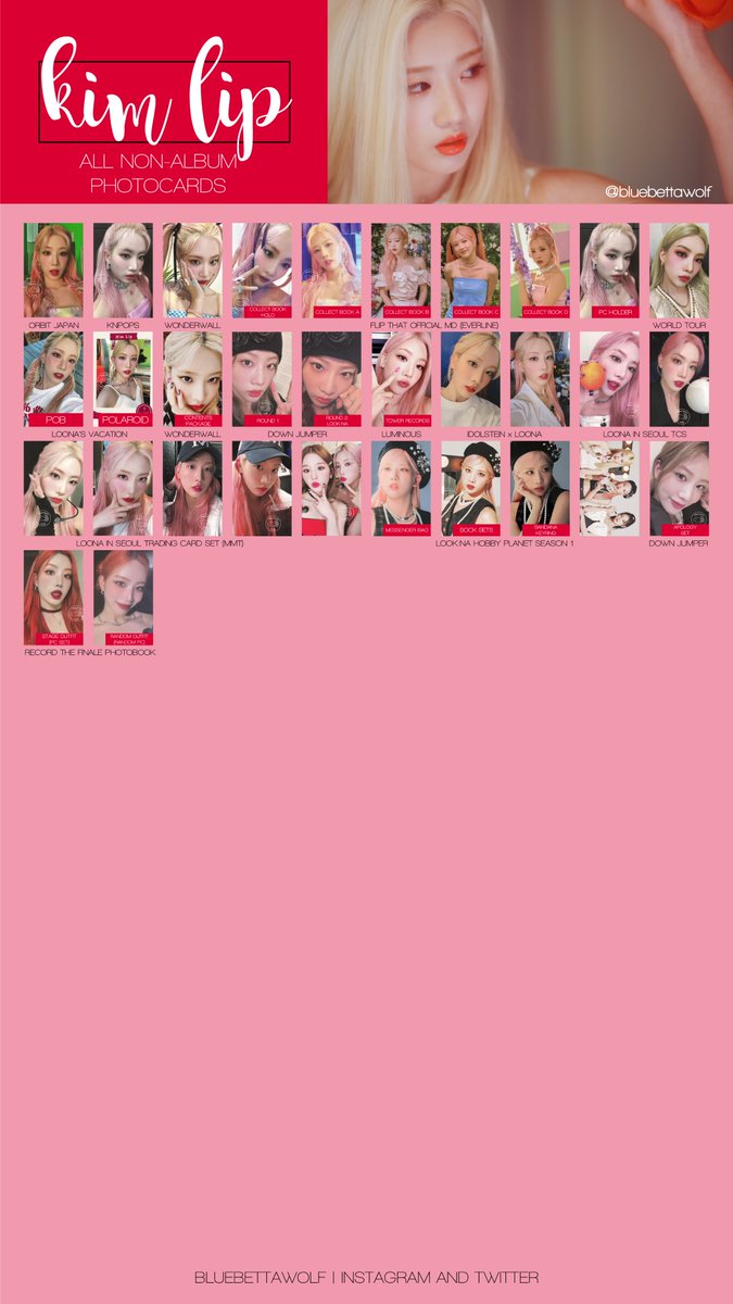Loona - Vivi and Kim Lip Non-Album Photocard Template - (last updated: 2023.05.25) 

#LOONA #이딜의소녀 이달의 소녀 앨범 포토카드 포카 pc poca photocard 비비 김립