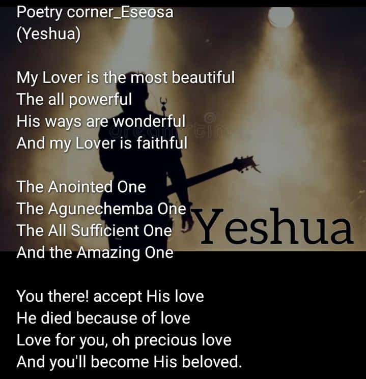 #WeekendPoem _ #Yeshua