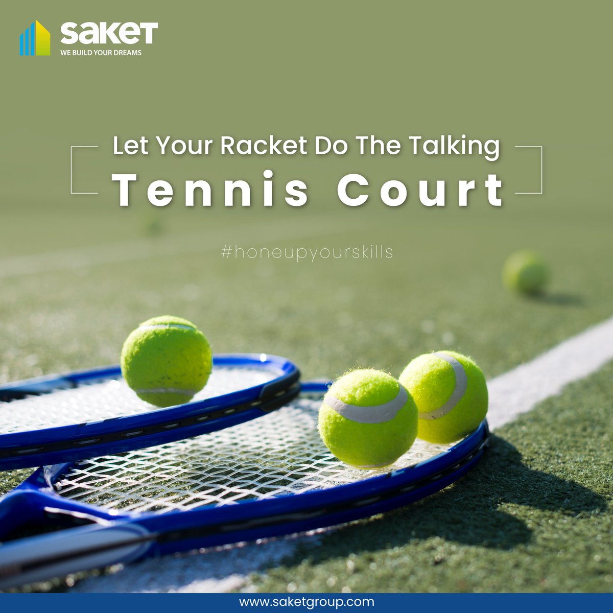 Hone your racket skills within the comfort of your home premises at Saket Bhuvika.

For more information visit: saketgroup.com

#playarea #tennis #tenniscourt #amenities #saketbhusatva #luxuryvillas #luxuryliving #villas #residential #ganes #indoorgames #realestatehyd