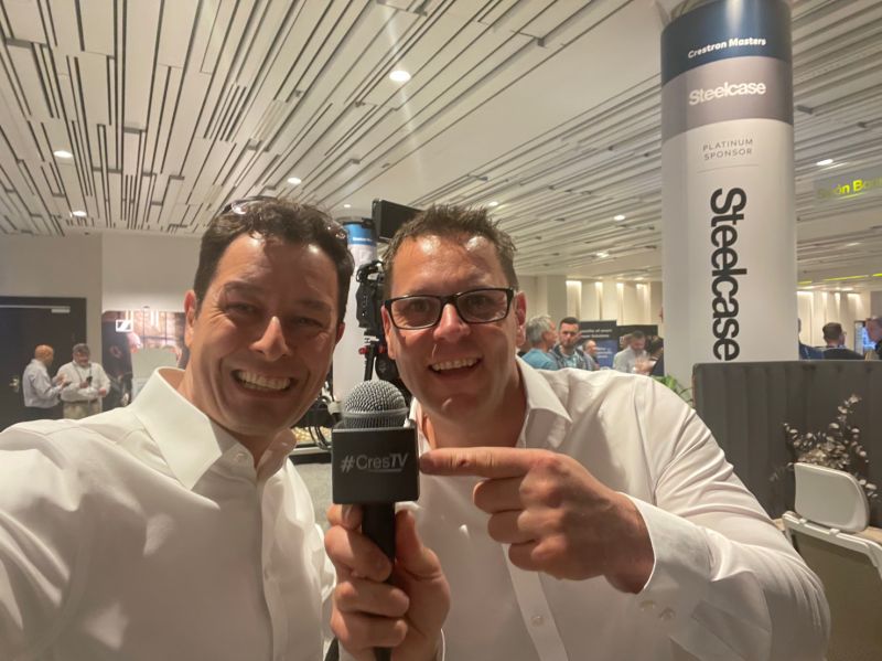 newwavewkspace's tweet photo. Crestron Electronics #CresTV, Neil Fluester always capturing the best moments of Crestron Electronics evens at the #modernworksummit, #infocomm2023 , #ise2023 thanks for the partnership and support to New Wave Workspace , Steelcase 🎯☺️👍 https://t.co/gwUprwKdii