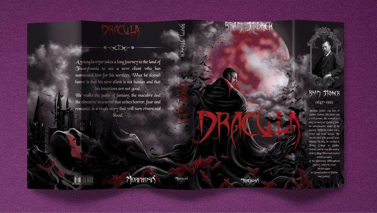Two versions of the #Coverbook for #Dracula #novel #book aply on #mockups for better demostration
#freehandart #DigitalArtist #fantasycreature #noiaart #vampireart #gothic #classictales #terror #Bram_Stoker #editorialillustration